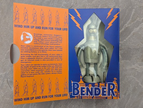 Futurama bender wind robot - wind-up,