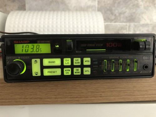 Vintage sharp car radio - vintage,
