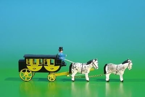 Miniature double stagecoach - miniature,