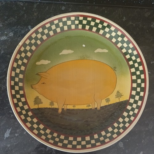 Hand painted porcelain plate - painted,