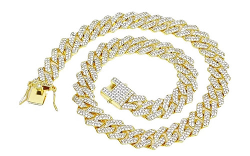 Gold toned rhinestone - gold,