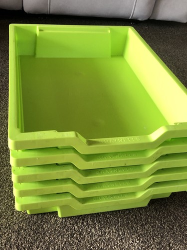 Gratnells shallow lime - x, f1