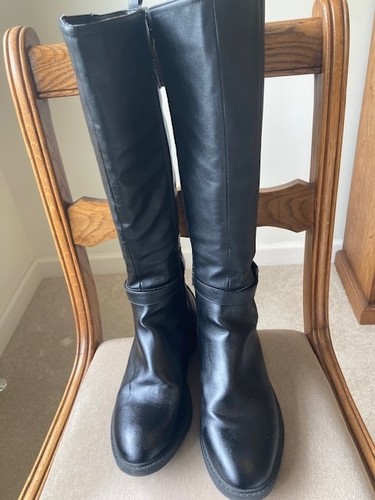 Mands ladies black leather - mands,
