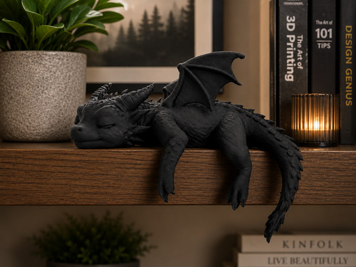 Sleeping baby dragon shelf - sleeping,