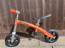 Micro Scooter Orange Balance Bike - Adjustable - Age 18+ months Boys Girls