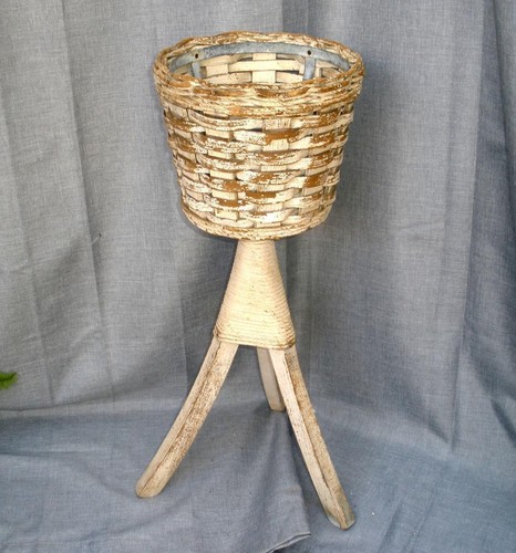 Vintage plant stand - vintage, painted