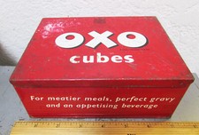 VINTAGE Oxo Cubes empty tin