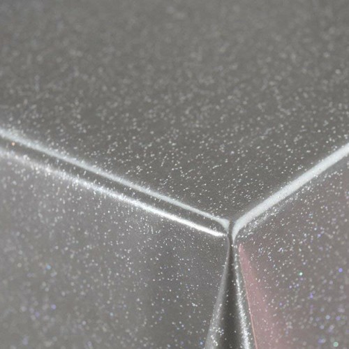 Silver glitter easy wipe clean - silver,