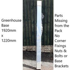 Greenhouse Galvanized Steel Base 1920 x 1220mm -see description NO fittings