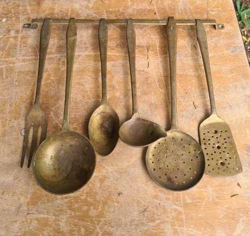 Lovely old vintage brass set - vintage,