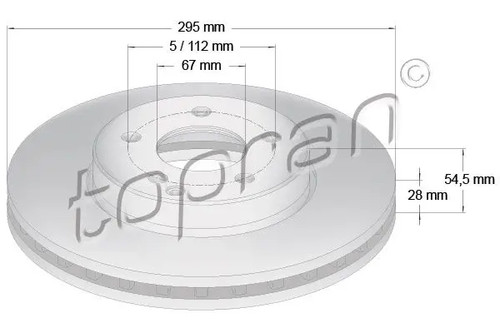 Brake disc front - front, axle