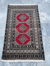 Handmade Pure Wool Uzbek Bokhara Rug Oriental Area Rug Carpet Traditional Design