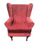 Red Fireside Wingback