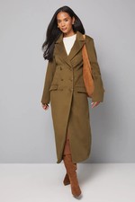 Wallis Olive Coat Womens Smart