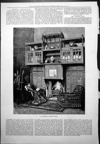 Old jacobean chimney piece - jacobean,