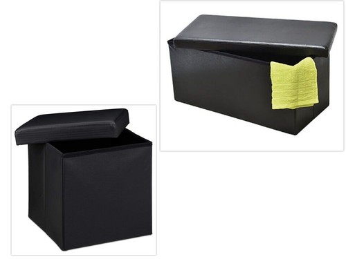 Storage box foldable - box, ottoman