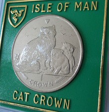 2007 Isle of Man Ragdoll Breed Cat & Kittens Crown Coin (BU UNC) in Display Case