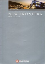 Vauxhall Frontera 1998-99 UK Market Launch Foldout Brochure Sport Estate Limited