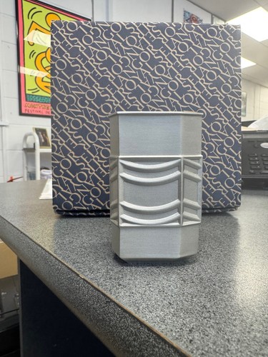Art deco pen caddy holder - art, in