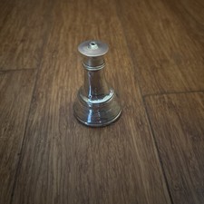 Vintage sterling silver three piece cruet condiment set - mustard pepper salt