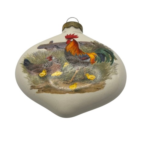 Vintage ceramic rooster hen - vintage,