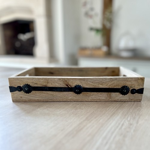 Wooden decorative serving tray - serving,