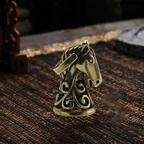Horse head figurine copper - horse,