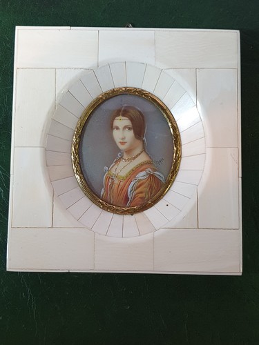 Antique miniature portrait - antique,