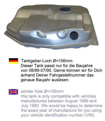 Ford escort mk4 fuel tank - escort,