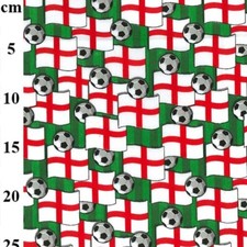 Flags and Football Poly Cotton