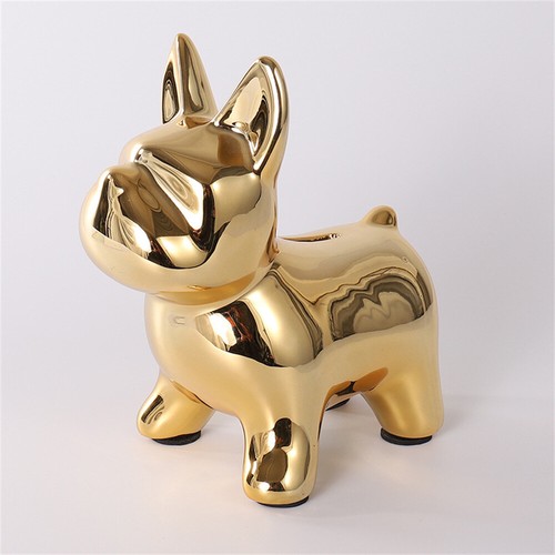 Ceramic bulldog dog - ceramic, piggy