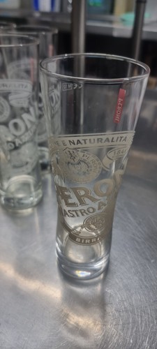Peroni half pint glasses - peroni,