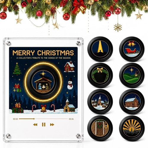 Christmas vinyl player - vinyl,