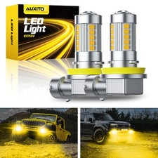 Pair H11 H8 4000LM Golden Yellow 3000K Super Bright LED Fog Light Driving Bulb