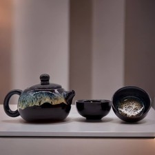 Herbal Black Glaze Teapot Set