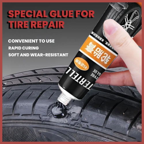 Tire repair black glue liquid - tire,