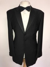 TED BAKER - Mens BLACK WOOL Dinner SUIT - 44 Reg - W36 L30 - NICE TUXEDO