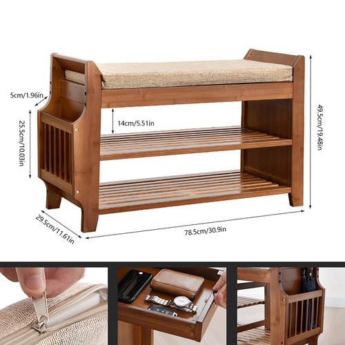 Bamboo shoe rack - shoe, 2