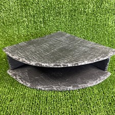 Aquarium Slate Reptile Corner Style cave, 7x20x20cm Free postage.