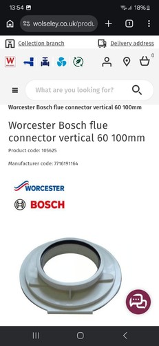 Worcester flue connector - worcester,