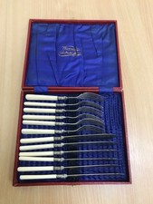 Vintage EPNS Fish Knives and