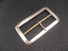 Cast Brass Lightweight[ 1" - 4" ] Belt Buckle + LOOP IF NEEDED Leathercraft