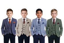 Boys Cotton Blazer Waistcoat