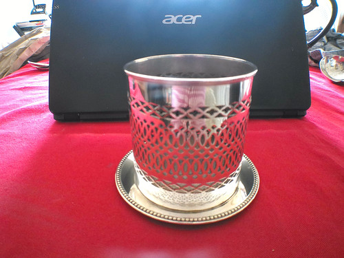 Antique silver plate - silver, wine