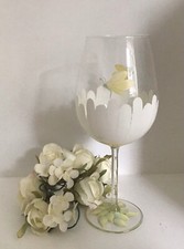 Hand Painted Extra Large White