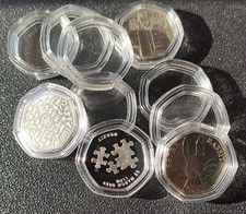 50p coin capsules direct fit - coin,