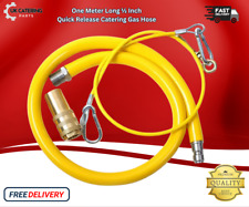 Commercial Yellow Gas Catering Hose 1/2" - 1m | High-Quality Catering Pipe