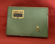 Vintage W. D. and H. O. Wills ~ Capstan Navy Cut Cigarette Tin 6" x 4".