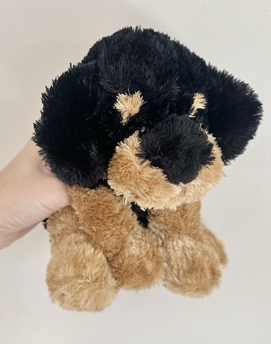 Tesco dog plush - rottweiler, tan