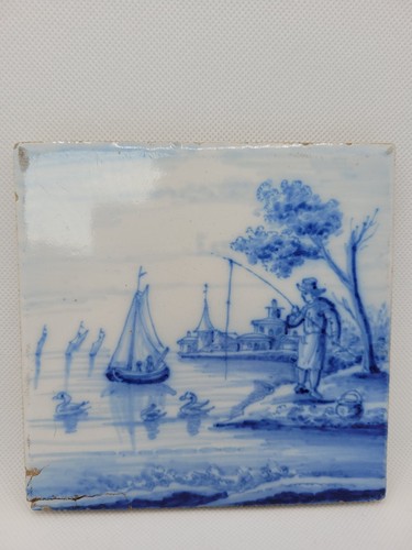 Antique delft style blue - blue, &
